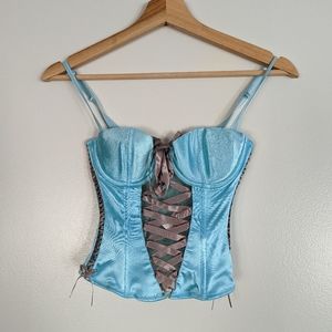 H&M corset baby blue